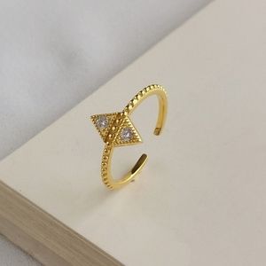 HH DOUBLE PYRAMID RING- STERLING SILVER